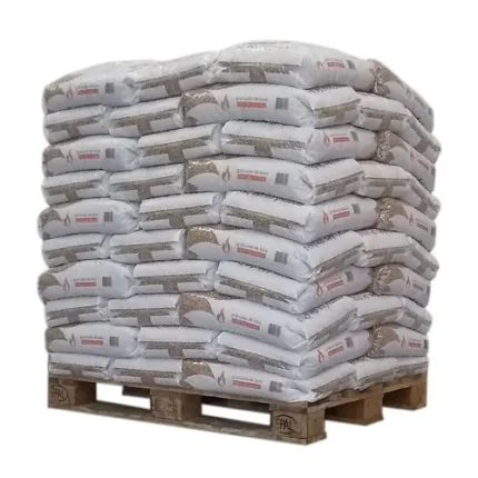 SunPower houtpellets (drievoudig gecertificeerd) – pallet van 1.050 kg (70 zakken)