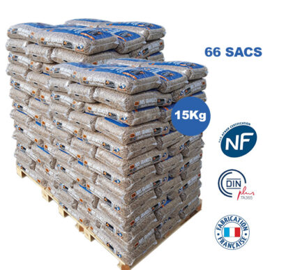 Woodstock® Premium houtpellets – pallet van 990 kg (66 zakken)